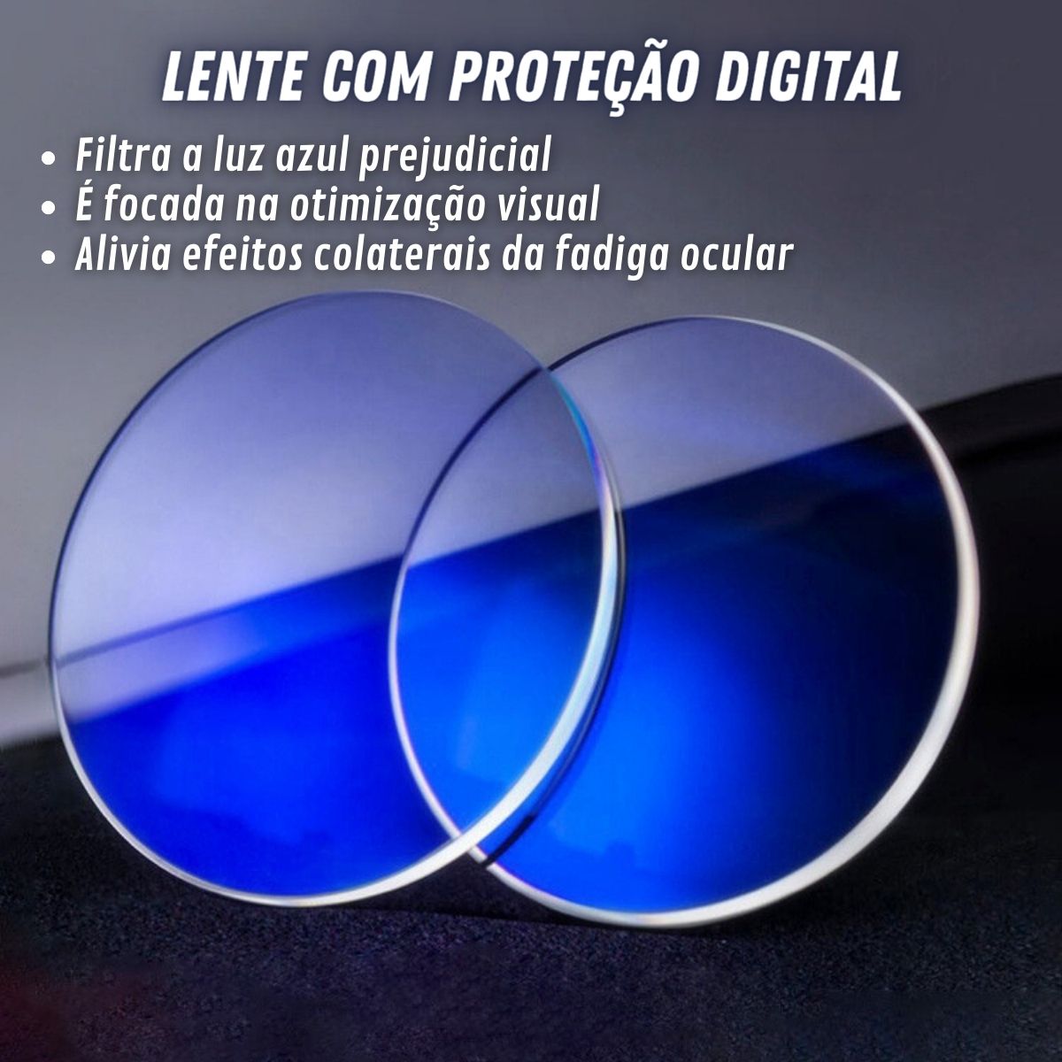 lente de proteção contra luz azul